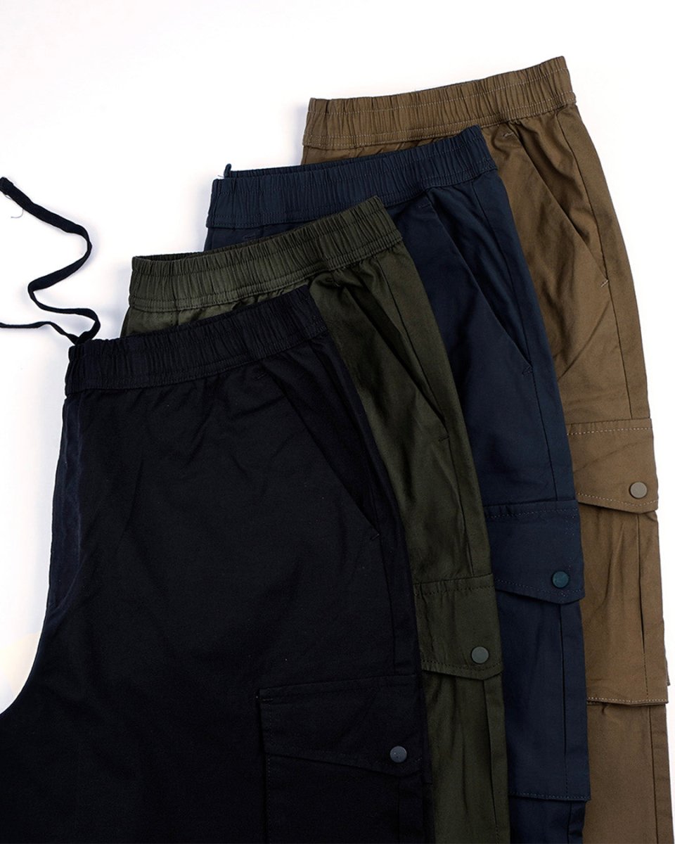 TAILORAEDGE Relaxed Light Cotton Joggers In Black