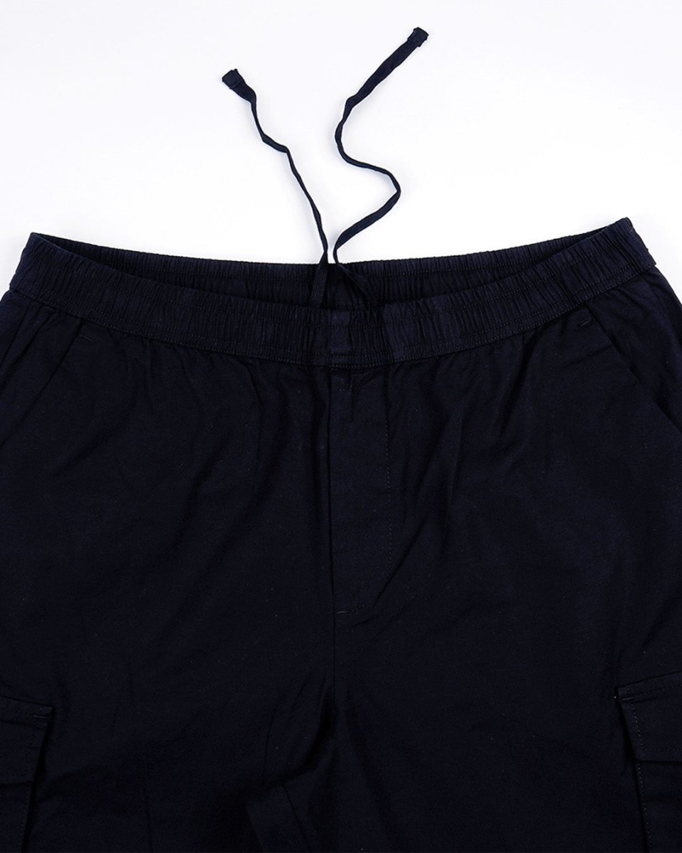 TAILORAEDGE Relaxed Light Cotton Joggers In Black