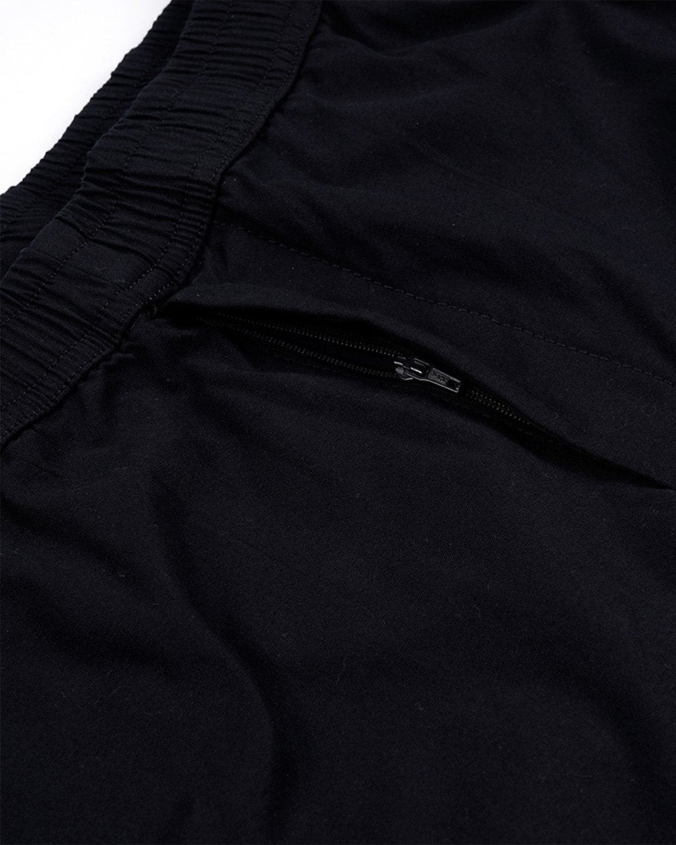 TAILORAEDGE Relaxed Light Cotton Joggers In Black