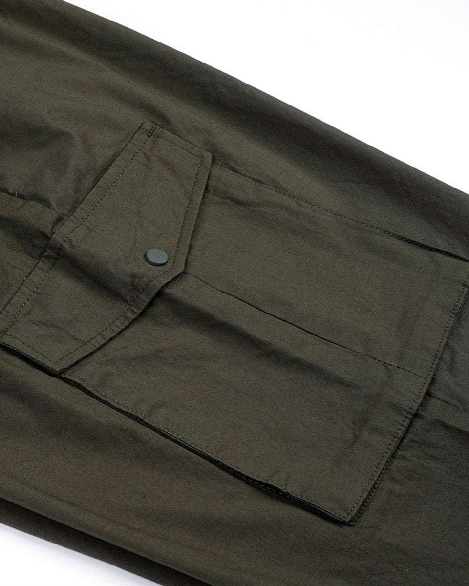 TAILORAEDGE Relaxed Light Cotton Joggers In Green