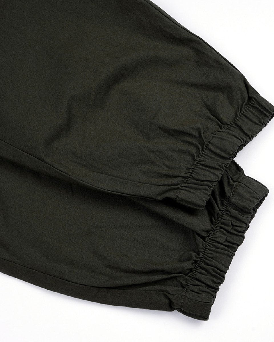 TAILORAEDGE Relaxed Light Cotton Joggers In Green