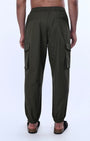TAILORAEDGE Relaxed Light Cotton Joggers In Green