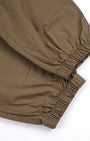 TAILORAEDGE Relaxed Light Cotton Joggers In Khaki