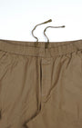 TAILORAEDGE Relaxed Light Cotton Joggers In Khaki