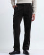TAILORAEDGE Relaxed Pleated Corduroy Pants In Dark Olive