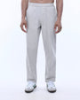 TAILORAEDGE Relaxed Striped Cotton Pant In Grey