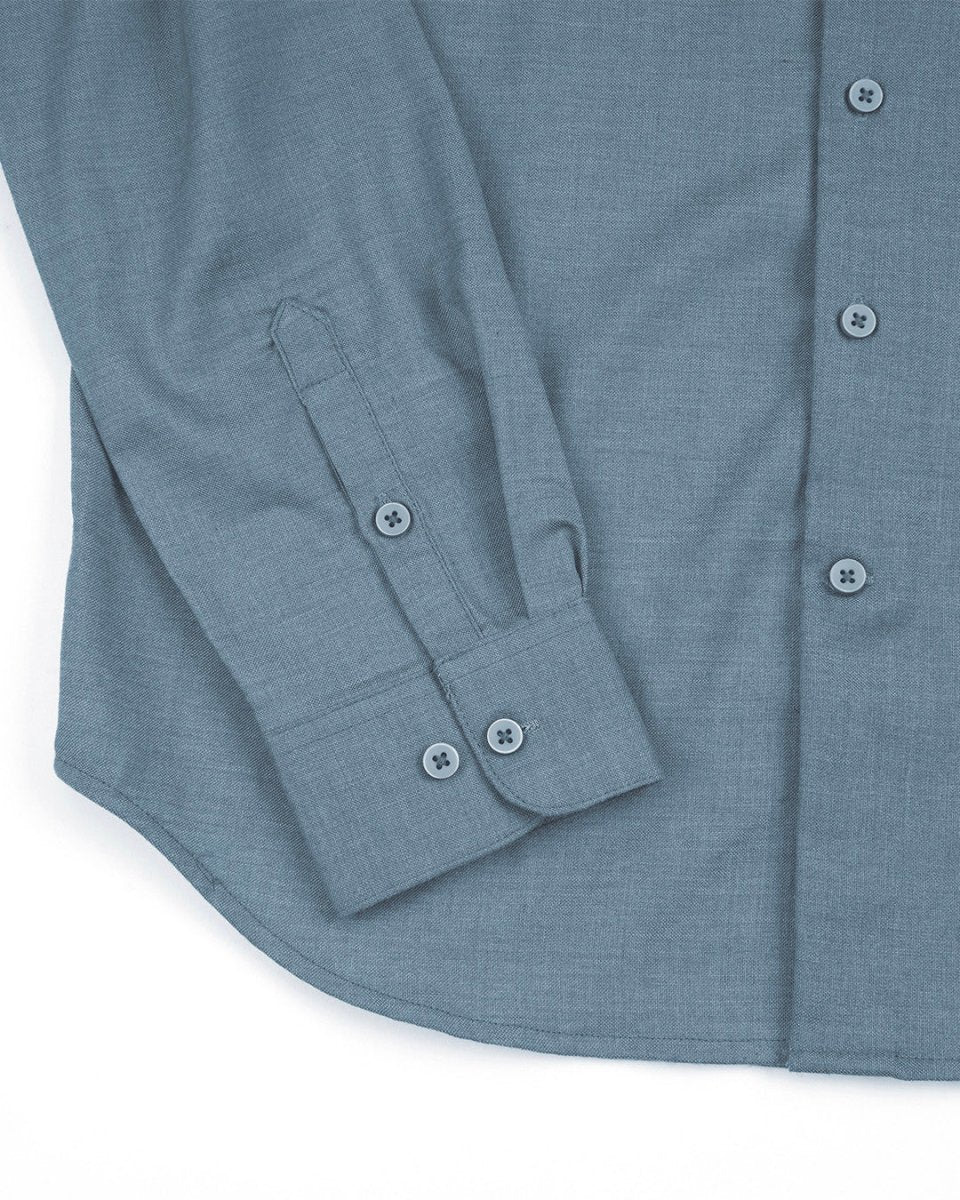 TAILORAEDGE Royal Oxford Stretch Shirt In Green
