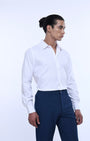 TAILORAEDGE Royal Oxford Stretch Shirt In White