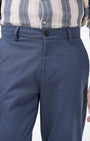 TAILORAEDGE Signature Chinos In Aqua Blue