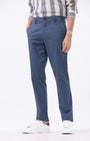 TAILORAEDGE Signature Chinos In Aqua Blue