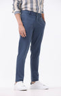 TAILORAEDGE Signature Chinos In Aqua Blue
