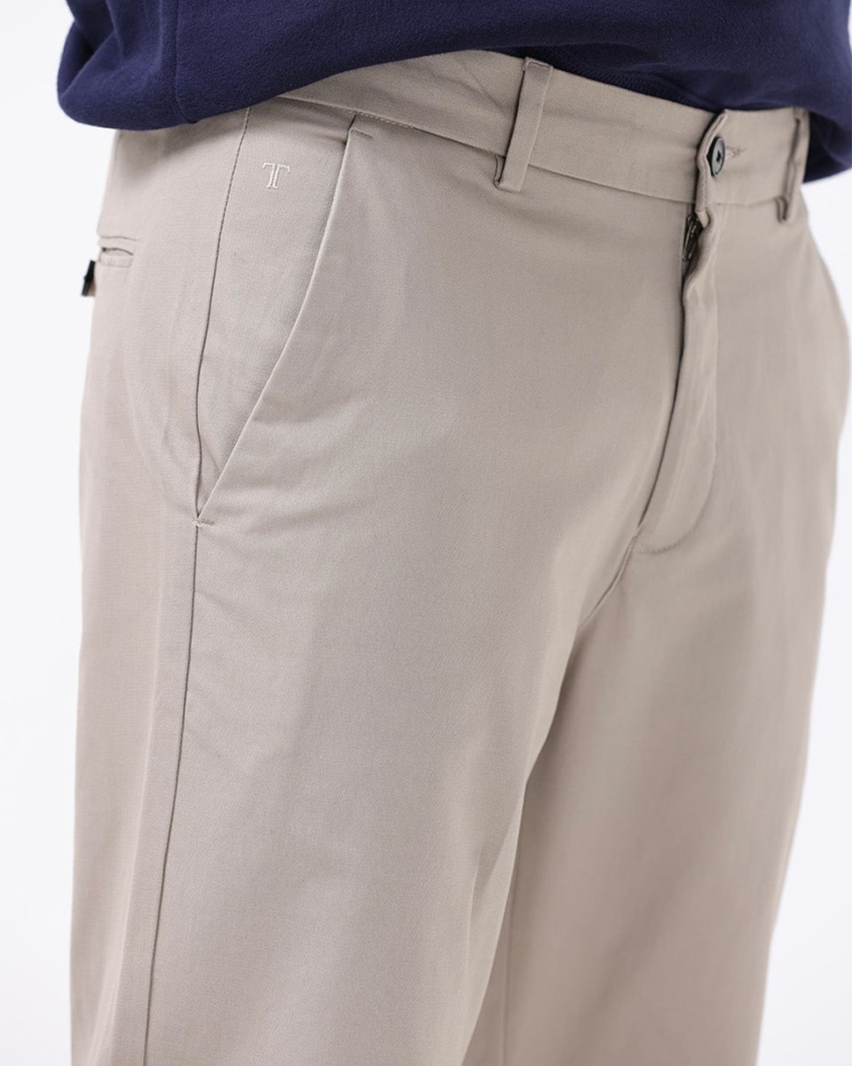 TAILORAEDGE Signature Chinos In Beige