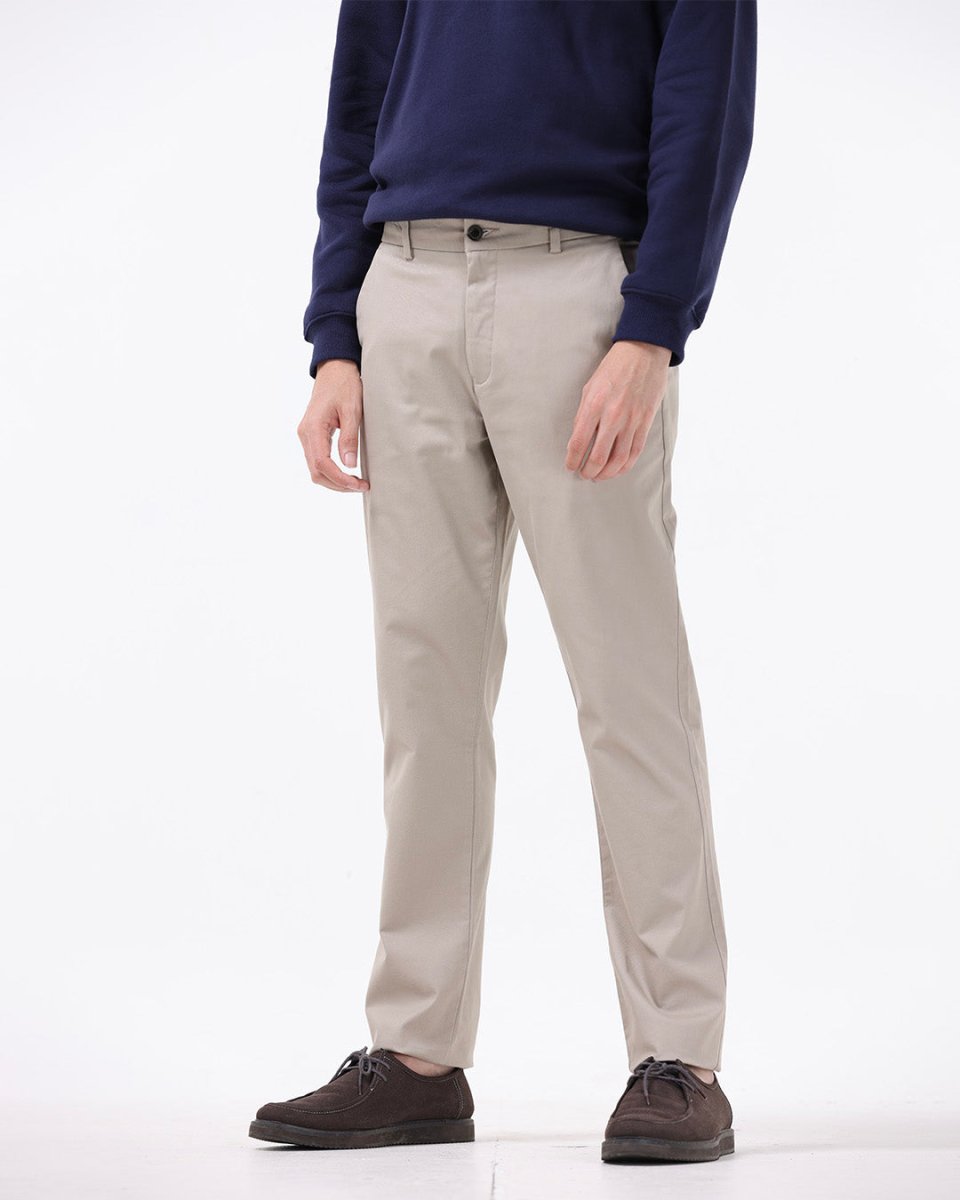 TAILORAEDGE Signature Chinos In Beige