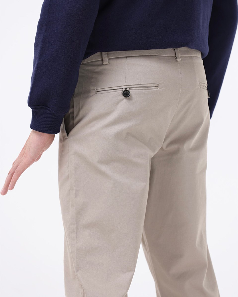 TAILORAEDGE Signature Chinos In Beige