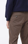 TAILORAEDGE Signature Chinos In Coffee