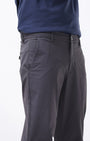 TAILORAEDGE Signature Chinos In Dark Grey