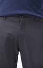 TAILORAEDGE Signature Chinos In Dark Grey