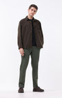 TAILORAEDGE Signature Chinos In Pine Olive