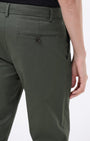 TAILORAEDGE Signature Chinos In Pine Olive
