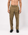 TAILORAEDGE Soft Corduroy Relaxed Cargo Pants In Beige