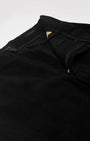 TAILORAEDGE Soft Corduroy Relaxed Cargo Pants In Black