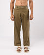 TAILORAEDGE Soft Corduroy Relaxed Pants In Beige