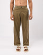 TAILORAEDGE Soft Corduroy Relaxed Pants In Beige