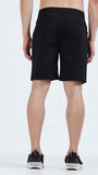 TAILORAEDGE Soft Cotton Basic Shorts In Black