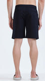 TAILORAEDGE Soft Cotton Basic Shorts In Navy