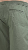 TAILORAEDGE Soft Cotton Basic Shorts In Olive