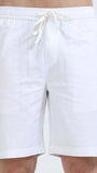 TAILORAEDGE Soft Cotton Basic Shorts In White