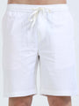 TAILORAEDGE Soft Cotton Basic Shorts In White