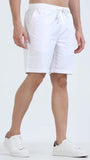 TAILORAEDGE Soft Cotton Basic Shorts In White