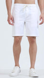 TAILORAEDGE Soft Cotton Basic Shorts In White