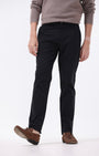 TAILORAEDGE Soft Cotton Chinos In Black