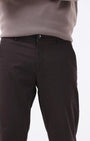 TAILORAEDGE Soft Cotton Chinos In Brown