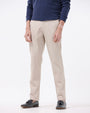 TAILORAEDGE Soft Cotton Chinos In Cream