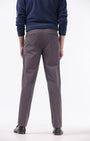 TAILORAEDGE Soft Cotton Chinos In Dark Grey