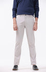TAILORAEDGE Soft Cotton Chinos In Ecru