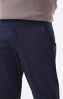 TAILORAEDGE Soft Cotton Chinos In Navy