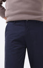TAILORAEDGE Soft Cotton Chinos In Navy