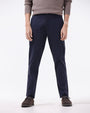 TAILORAEDGE Soft Cotton Chinos In Navy