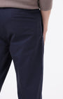 TAILORAEDGE Soft Cotton Chinos In Navy