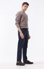 TAILORAEDGE Soft Cotton Chinos In Navy