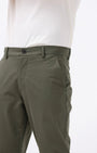 TAILORAEDGE Soft Cotton Chinos In Olive