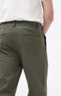 TAILORAEDGE Soft Cotton Chinos In Olive