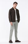 TAILORAEDGE Soft Cotton Chinos In Pista