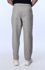 TAILORAEDGE Soft Cotton Relaxed Flexiwaist Pant In Beige