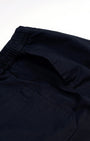 TAILORAEDGE Soft Cotton Relaxed Flexiwaist Pant In Black