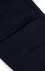 TAILORAEDGE Soft Cotton Relaxed Flexiwaist Pant In Black